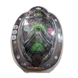 Seac FULL FACE MAGICA L/XL GREY CLEAR/ GREEN LIME Mask Snorkel